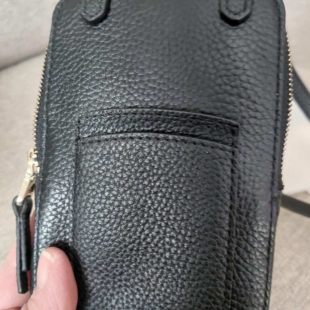 Kate Spade Black Leather Crossbody Wallet